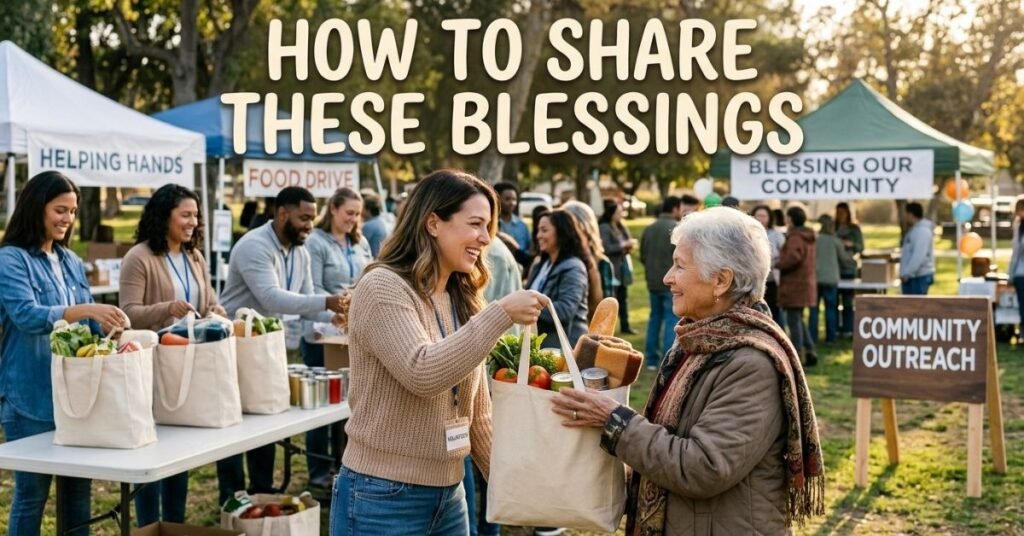 How to Share These Blessings