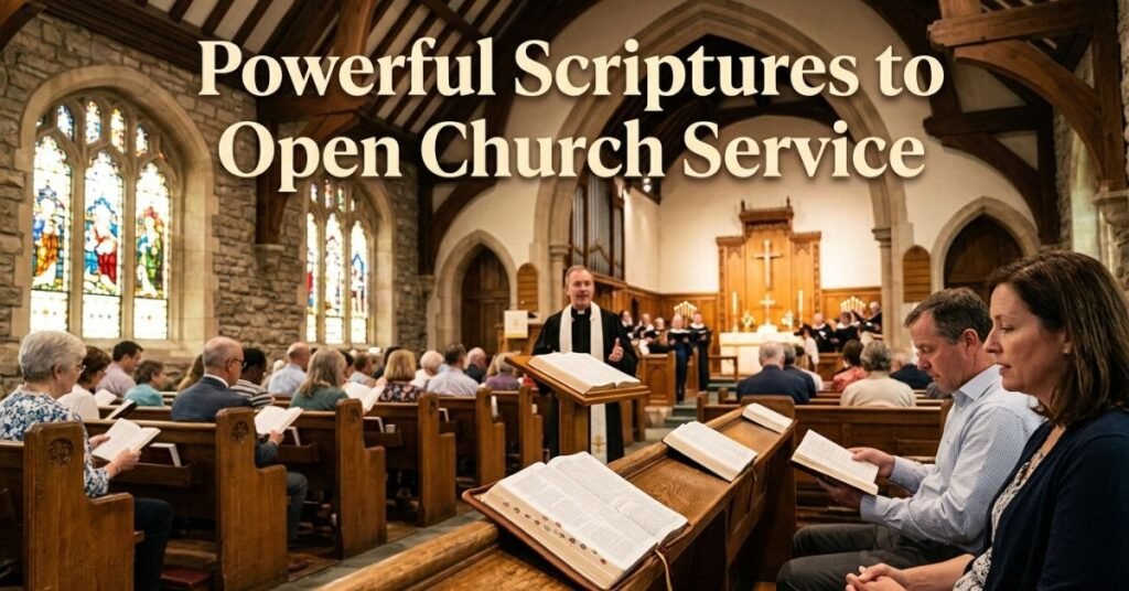 Powerful Scriptures to Open Church Service