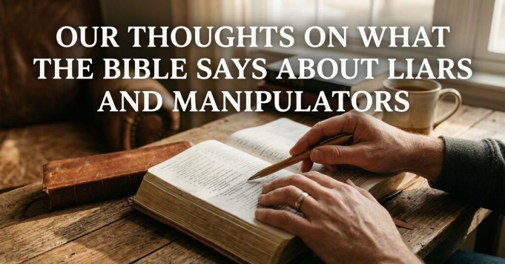 Our Thoughts On What the Bible Says About Liars and Manipulators