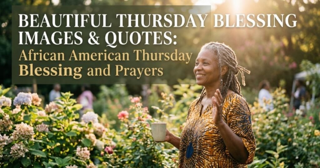 Beautiful Thursday Blessing Images & Quotes: African American Thursday Blessing and Prayers
