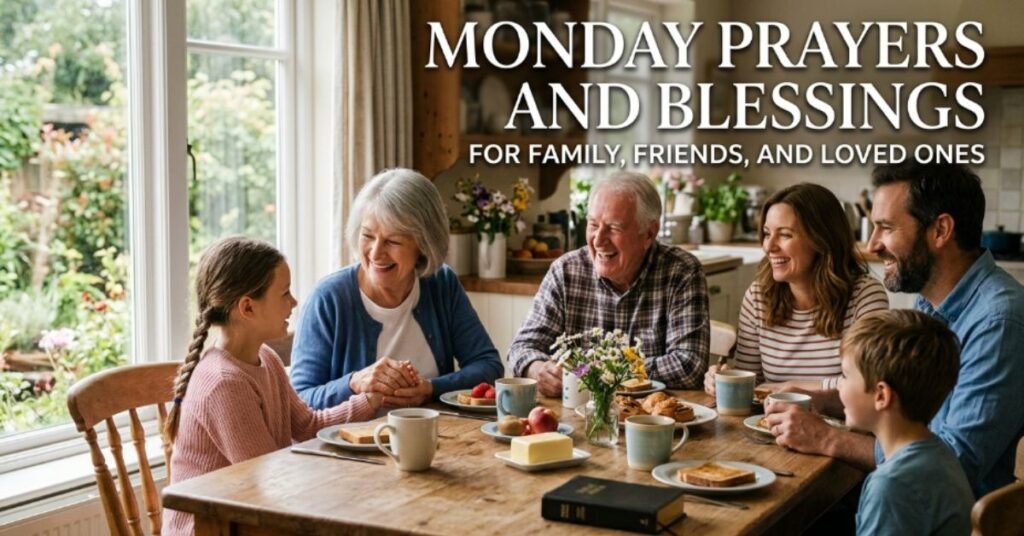 Monday Prayers and Blessings for Family, Friends, and Loved Ones