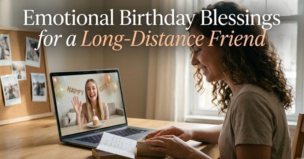 Emotional Birthday Blessings for a Long-Distance Friend