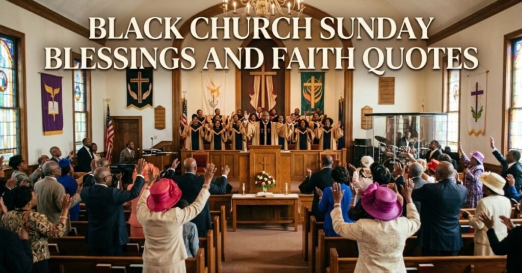 Black Church Sunday Blessings and Faith Quotes