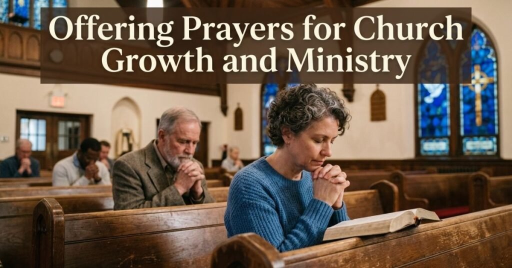 Offering Prayers for Church Growth and Ministry