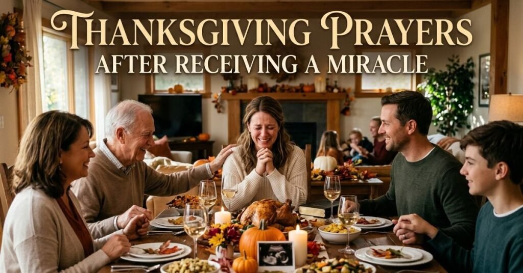 Thanksgiving Prayers After Receiving a Miracle