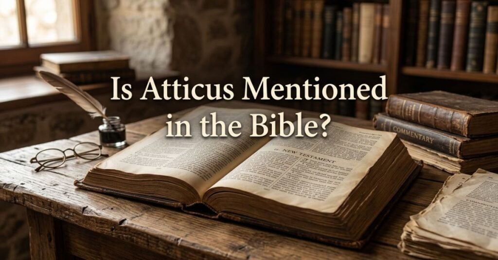 Is Atticus Mentioned in the Bible?