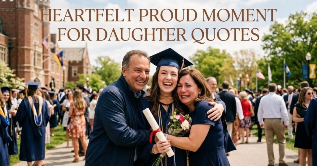 Heartfelt Proud Moment for Daughter Quotes