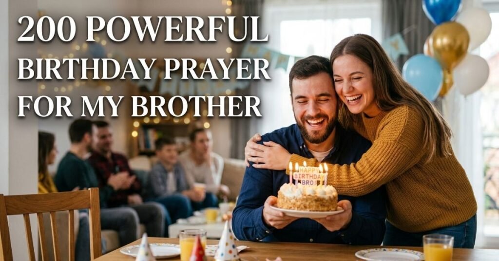200 Powerful Birthday Prayer for My Brother