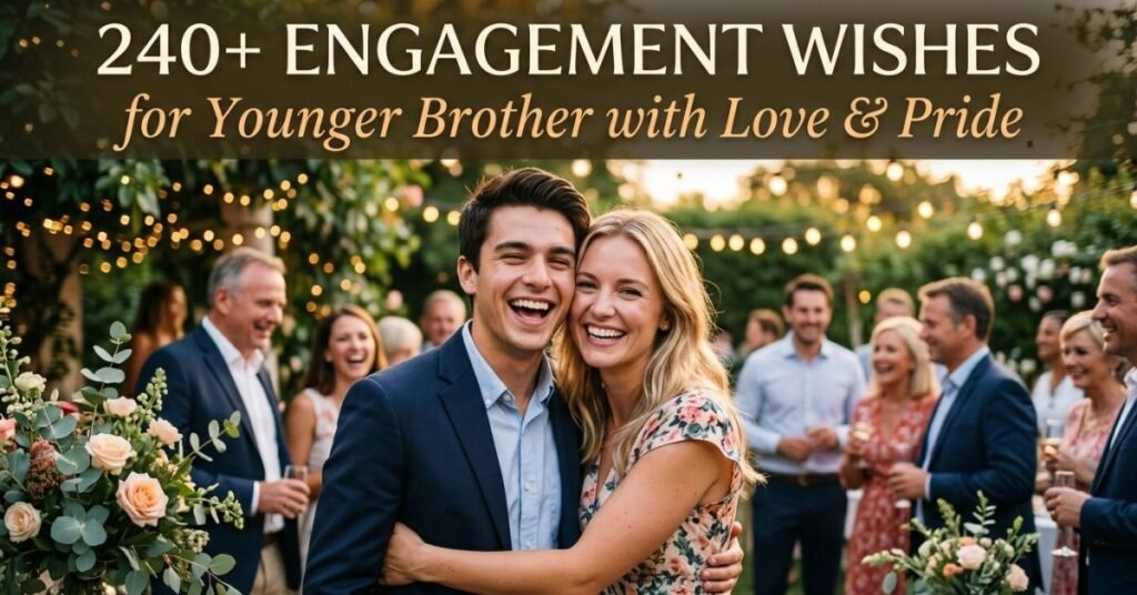 240+ Engagement Wishes for Younger Brother with Love & Pride