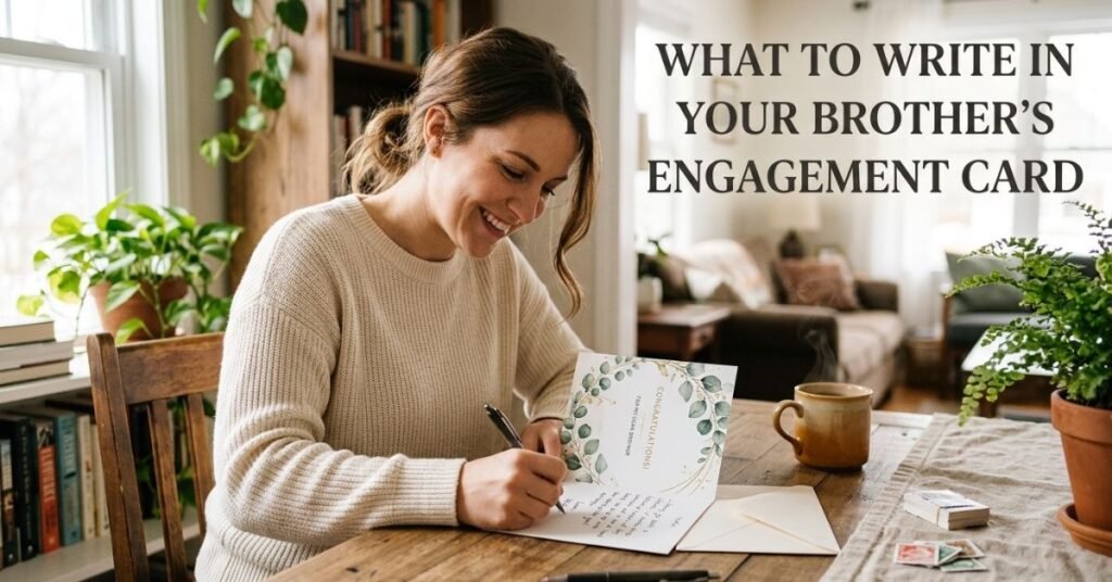 What to Write in Your Brother's Engagement Card