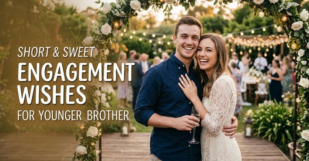 Short and Sweet Engagement Wishes for Younger Brother