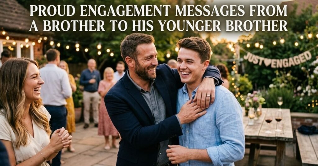 Proud Engagement Messages from a Brother to His Younger Brother