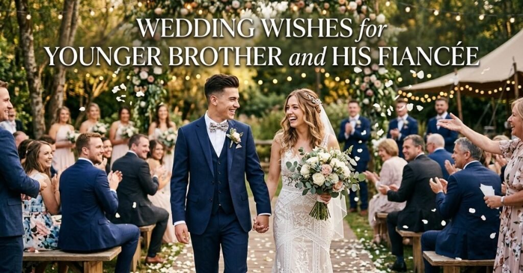 Wedding Wishes for Younger Brother and His Fiancée