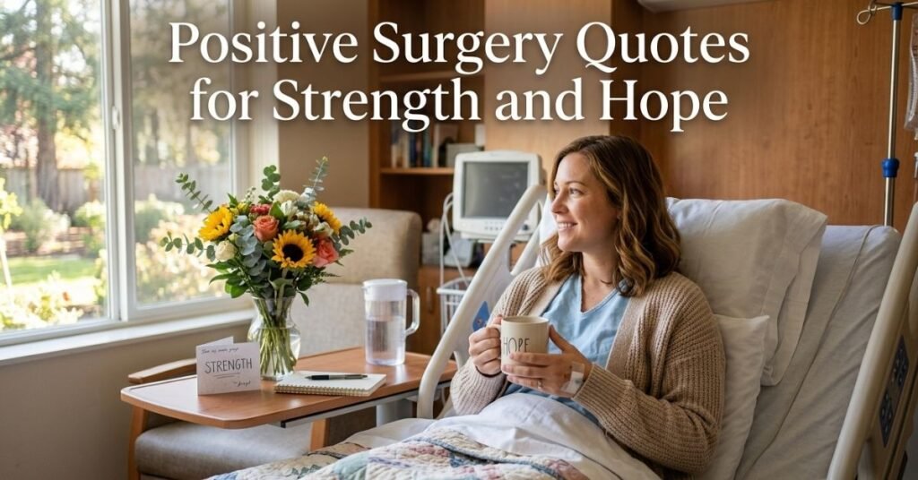 Positive Surgery Quotes for Strength and Hope