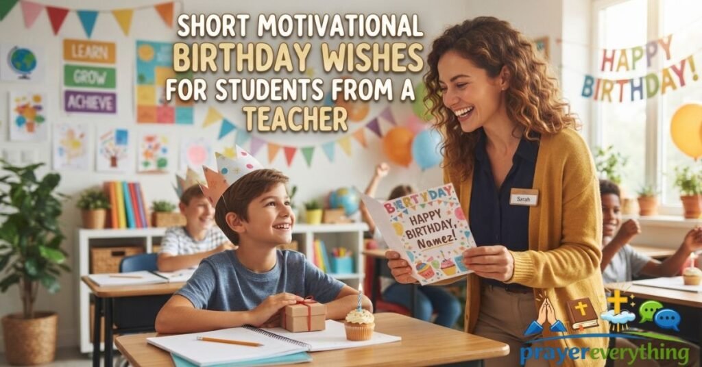 300+ Short Motivational Birthday Wishes For Students from a Teacher