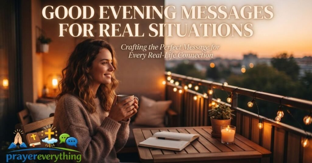Good Evening Messages for Real Situations