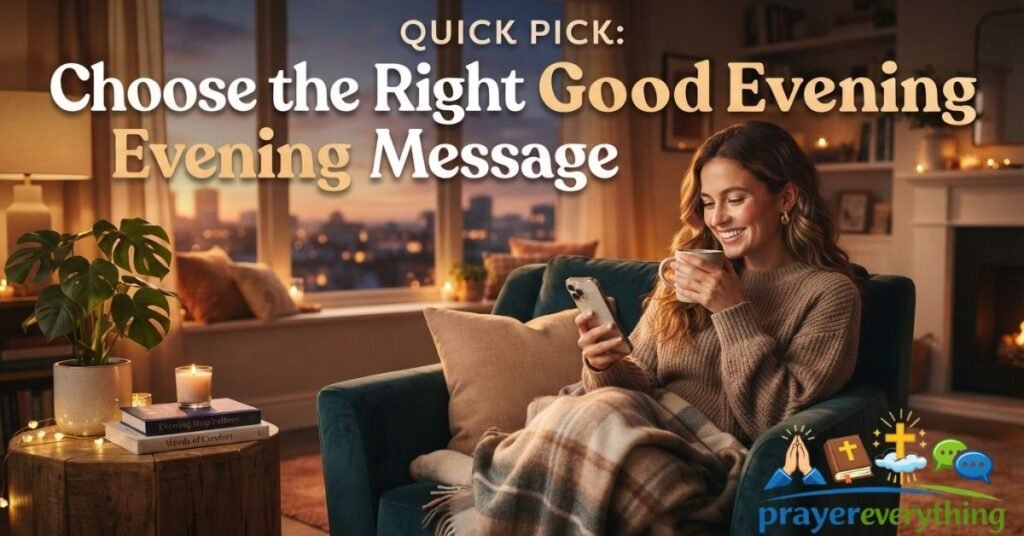 Quick Pick: Choose the Right Good Evening Message
