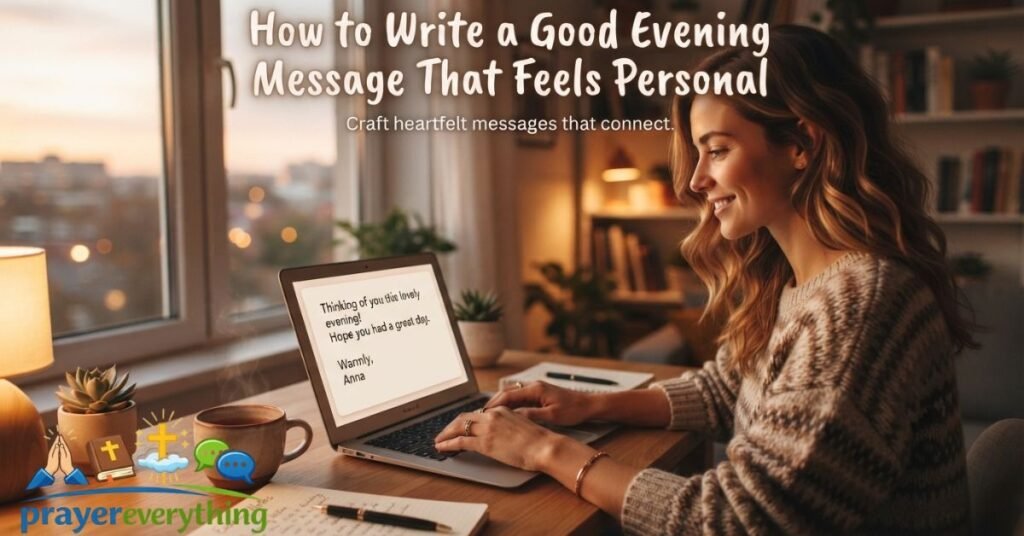 How to Write a Good Evening Message That Feels Personal
