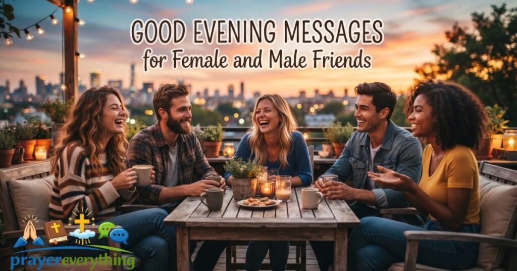 Good Evening Messages for Female and Male Friends