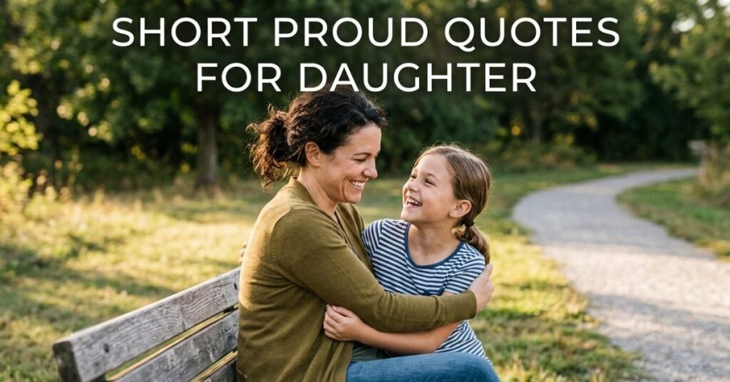 Short Proud Quotes for Daughter