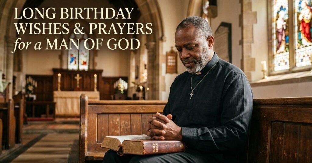 Long Birthday Wishes & Prayers for a Man of God