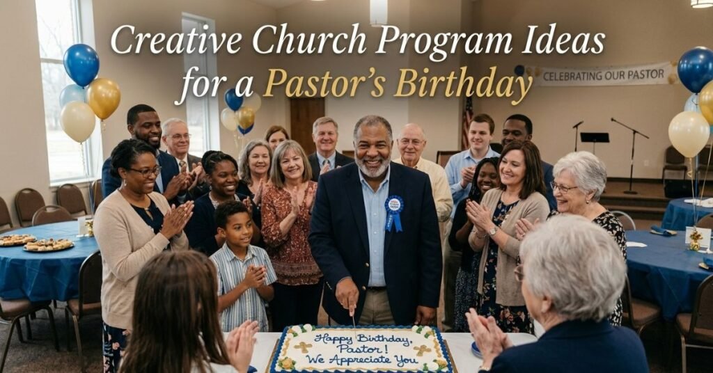 Creative Church Program Ideas for a Pastor's Birthday