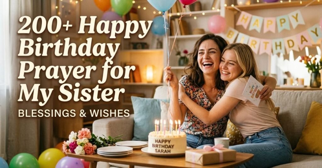 200+ Happy Birthday Prayer for My Sister Blessings & Wishes
