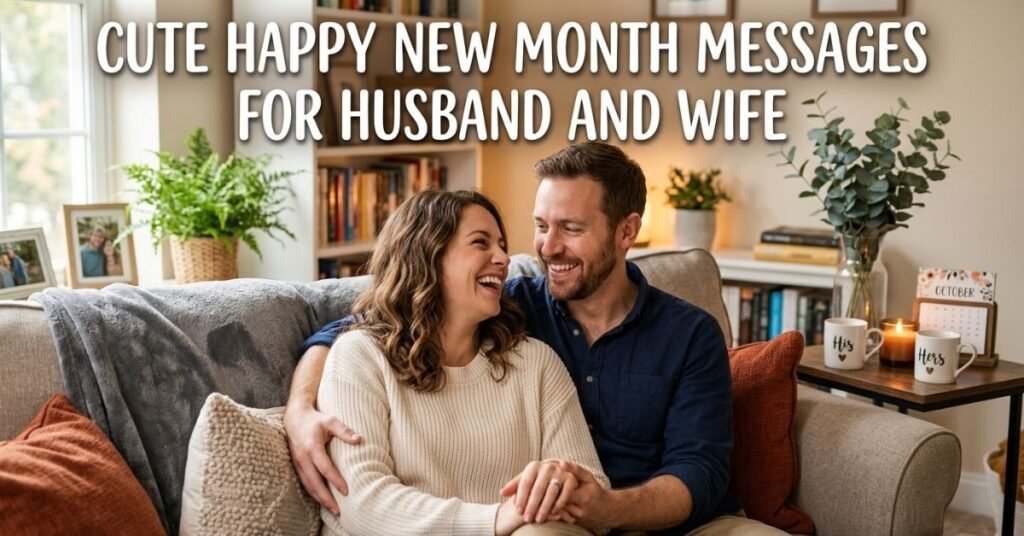Cute Happy New Month Messages for Husband and Wife