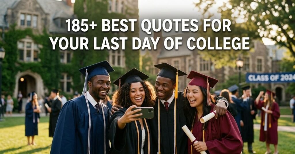 185+ Best Quotes for Your Last Day of College