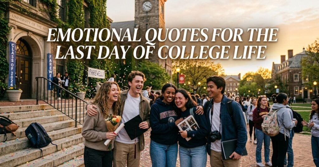 Emotional Quotes for the Last Day of College Life