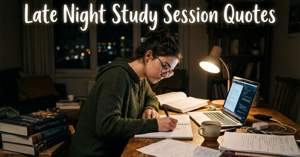 Late Night Study Session Quotes