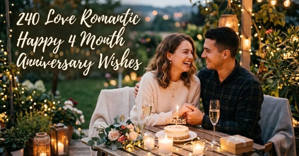 240 Love Romantic Happy 4 Month Anniversary Wishes