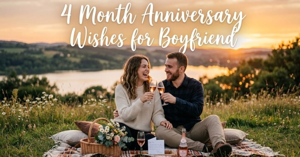 4 Month Anniversary Wishes for Boyfriend