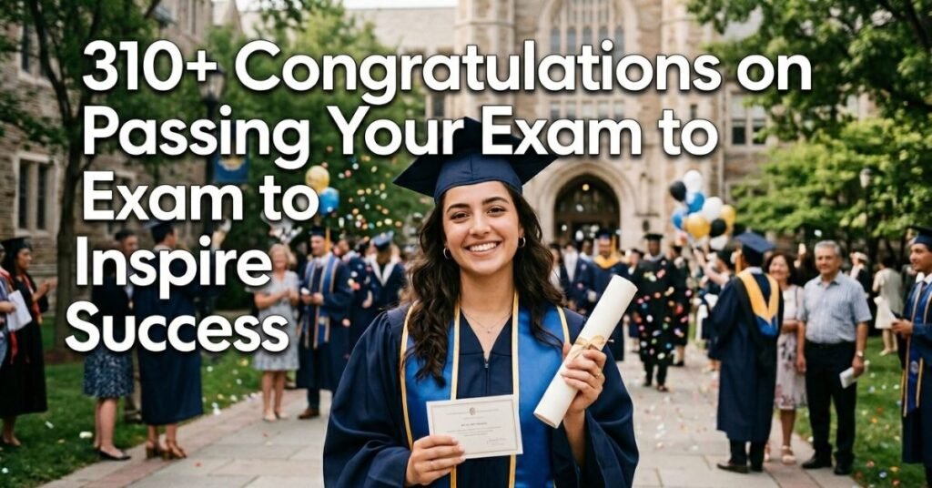 310+ Congratulations on Passing Your Exam to Inspire Success