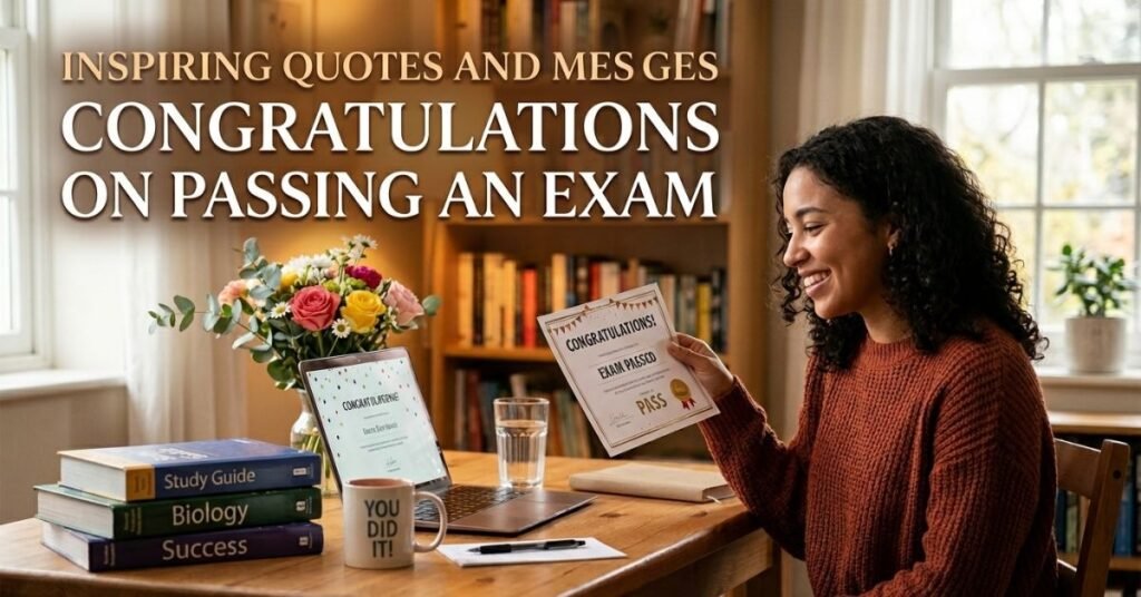 Inspiring Quotes and Messages for Congratulations on Passing an Exam
