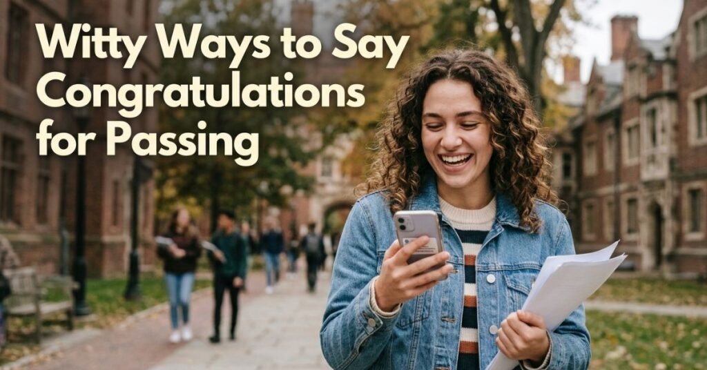 Witty Ways to Say Congratulations for Passing