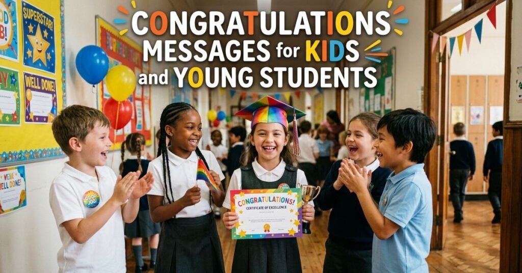 Congratulations Messages for Kids and Young Students