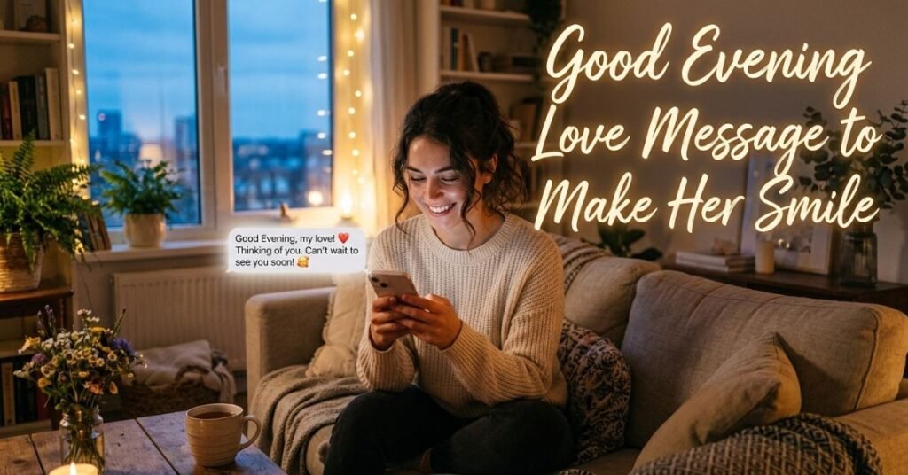 Good Evening Love Message to Make Her Smile