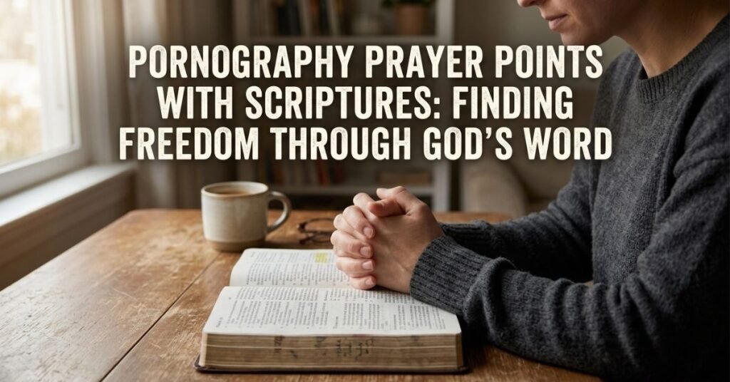 Pornography Prayer Points with Scriptures: Powerful Prayers for Deliverance & Healing