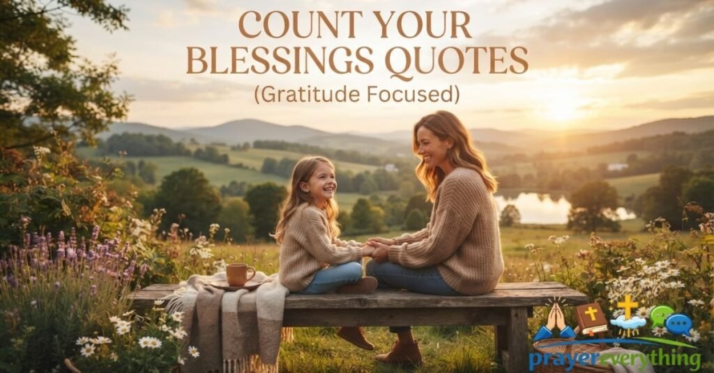 Count Your Blessings Quotes (Gratitude Focused)