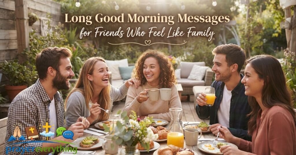 Long Good Morning Messages for Friends Who Feel Like Family