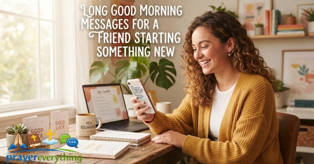 Long Good Morning Messages for a Friend Starting Something New