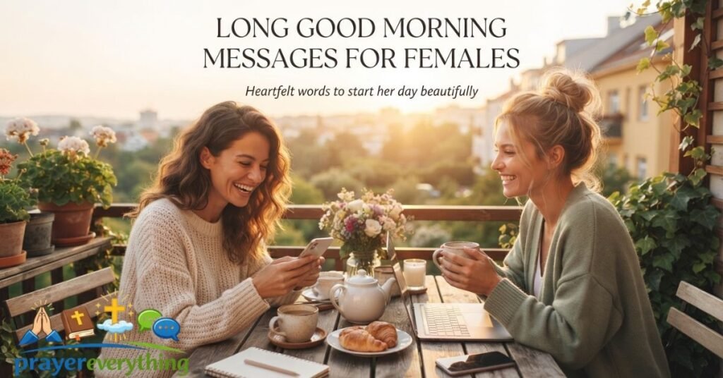 Long Good Morning Messages for Female Friends