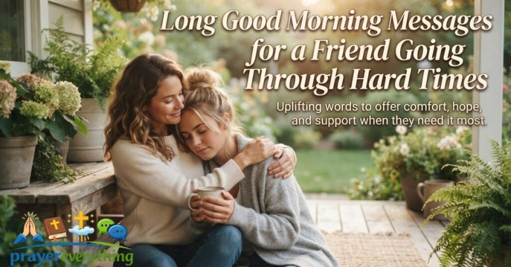 Long Good Morning Messages for a Friend Going Through Hard Times