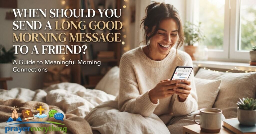 When Should You Send a Long Good Morning Message to a Friend?