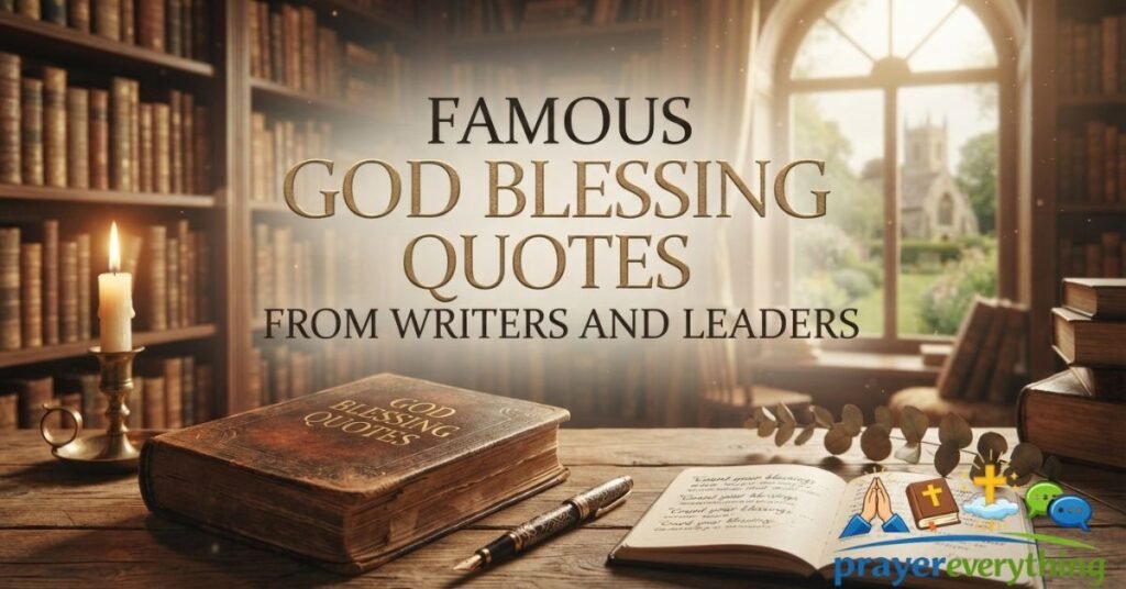 Famous God Blessing Quotes from Writers and Leaders