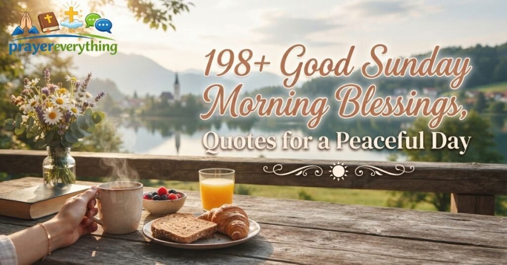 198+ Good Sunday Morning Blessings, Quotes for a Peaceful Day