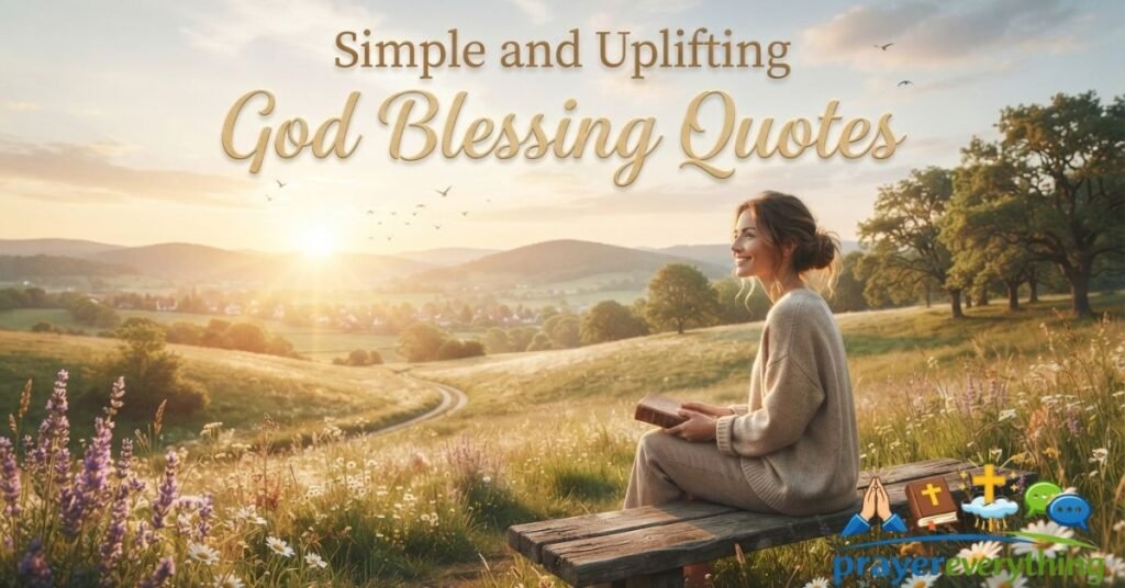 Simple and Uplifting God Blessing Quotes