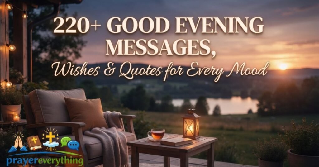 220+ Good Evening Messages, Wishes & Quotes for Every Mood