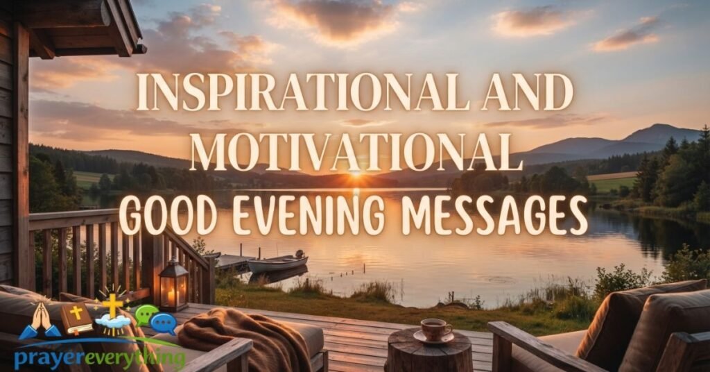 Inspirational and Motivational Good Evening Messages